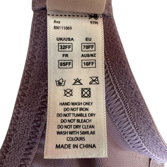 Panache NWT Plunge Ava Dusky Lilac Lace Bra Size 32F - Picture 6 of 6